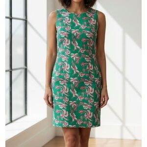 Kaeli Smith Green and Pink Patterned Mini Dress